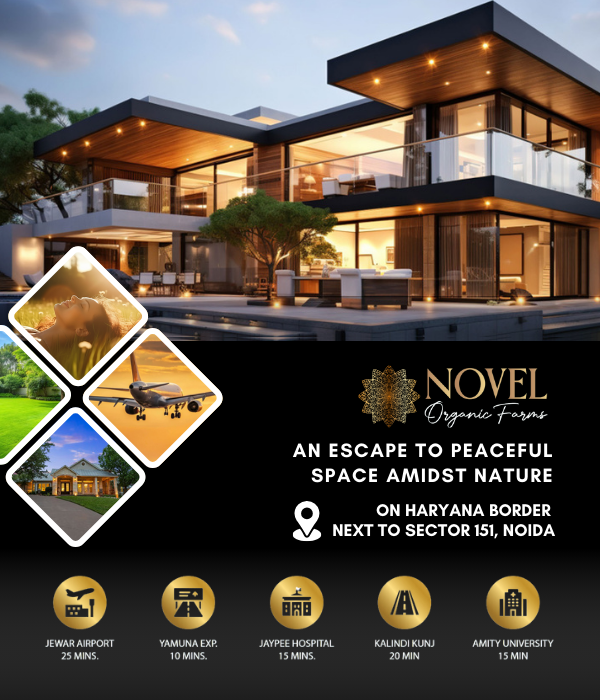 Novel organic farms- yamuna expressway- Greenaria Buildtech pvt ltd